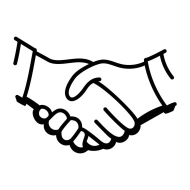 Tokalaşma ikonu. Web için iş takımı vektör simgelerinin basit illüstrasyonu