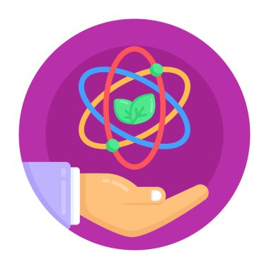 Yeşil bir bitkiyi tutan el.  