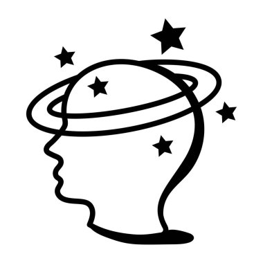 İkonun işini bitir. özet çizimi  