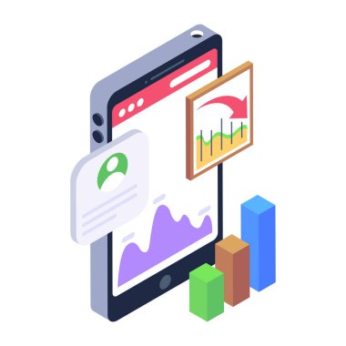 silo modern simgenin izometrik vektör illüstrasyonu