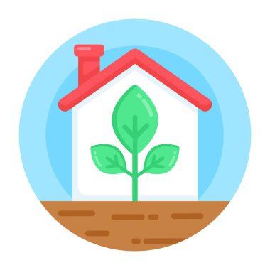 ev vektörü simgesi modern illüstrasyon