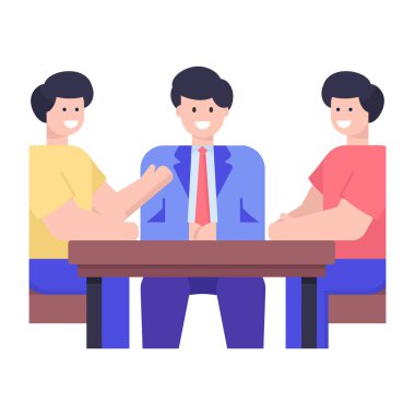 iş adamları vektör illüstrasyon tasarımı