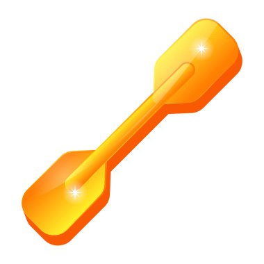 anahtar simgesi. Beyaz arkaplanda izole edilmiş web tasarımı için turuncu metal vektör simgelerinin izometriği