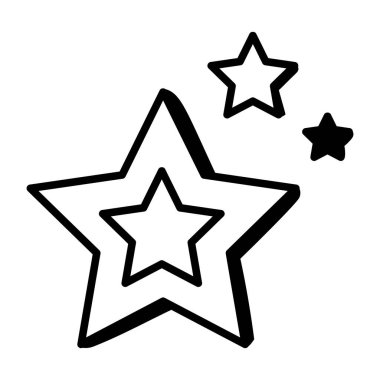 yıldız simgesi, vektör çizimi