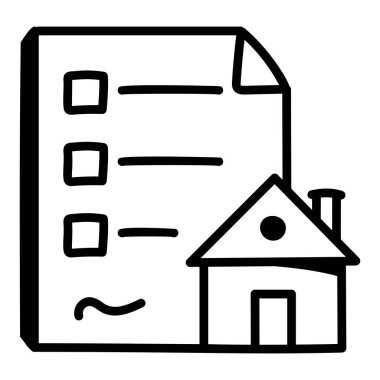 Kontrol listesi. Web simgesi basit illüstrasyon