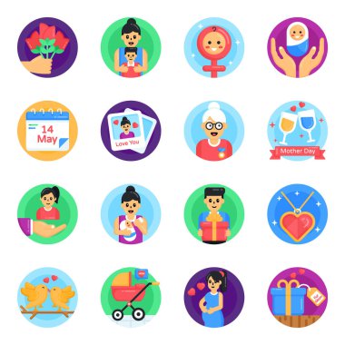 bebek simgeleri hazır. vektör illüstrasyonu