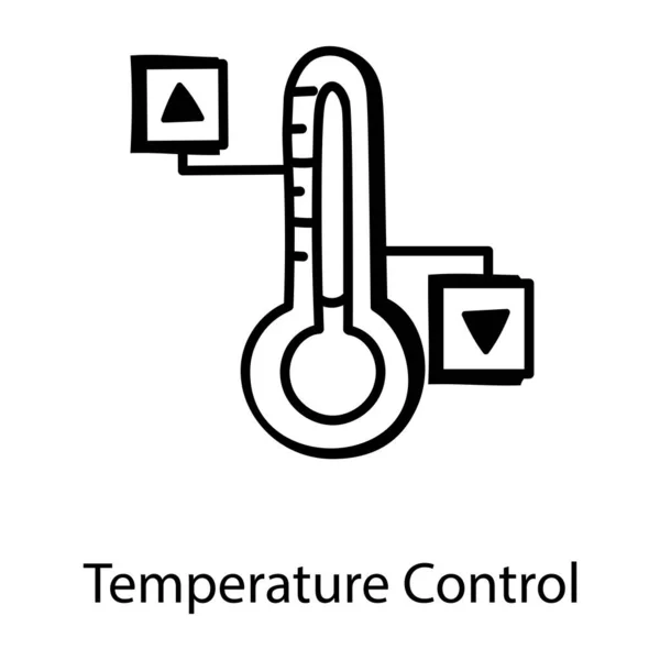 温度計ウェブアイコンベクトル図 — ストックベクタ