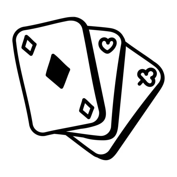 Casino Spiel Symbol Vektor Illustration — Stockvektor