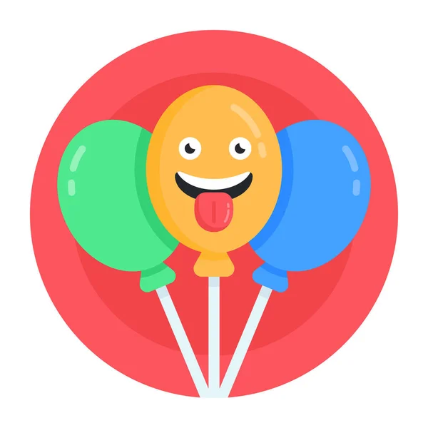 Een Ballon Web Icoon Eenvoudige Illustratie — Stockvector