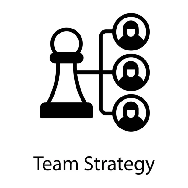 Στρατηγική Web Εικονίδιο Απλή Απεικόνιση — Διανυσματικό Αρχείο