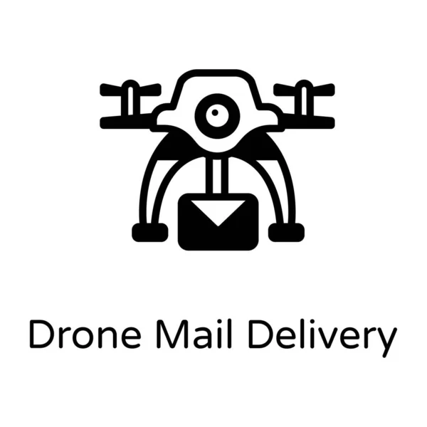 Icona Della Fotocamera Drone Stile Trendy — Vettoriale Stock
