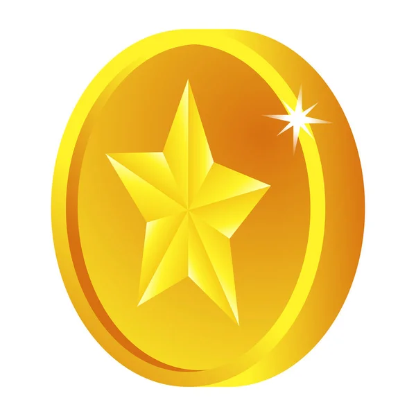 Ikona Gwiazdy Ilustracja Wektora — Wektor stockowy