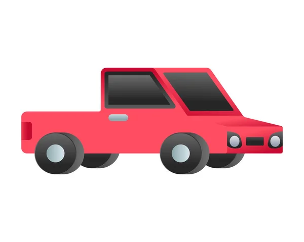 Pictogram Van Het Voertuig Platte Illustratie Van Taxi Truck Vector — Stockvector