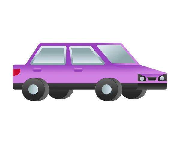 Coche Transporte Vehículo Icono Vector Ilustración Diseño Gráfico — Vector de stock