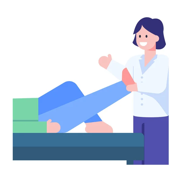 Frau Mit Einem Herz Ihrem Bett Vektor Illustration Design — Stockvektor