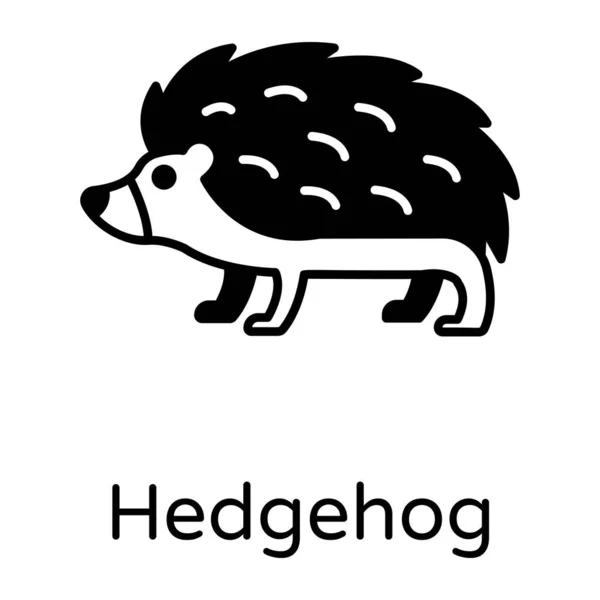 Hedgehog Web Icon Simple Illustration — Stock Vector