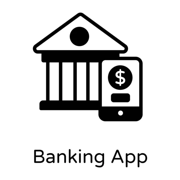 Bankieren Financieren Platte Pictogram — Stockvector