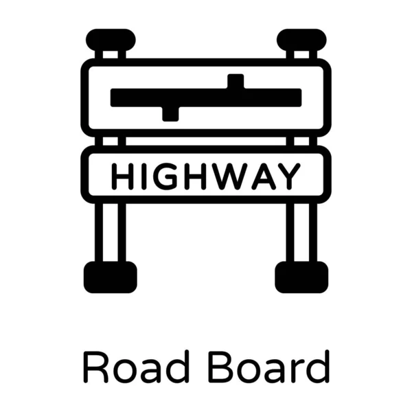道路標識のアイコンベクトルイラスト — ストックベクタ