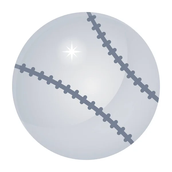 Icono Pelota Béisbol Estilo Moda Aislado Fondo — Vector de stock