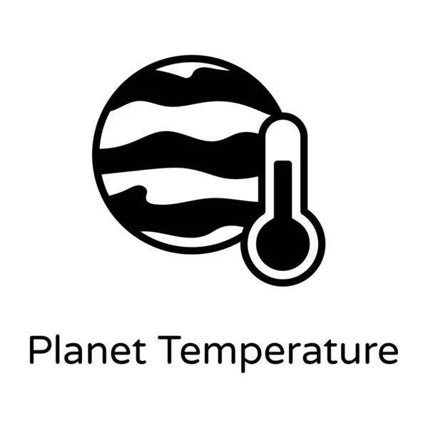 Icona Del Vettore Del Termometro Illustrazione Moderna Isolata Grafica Web — Vettoriale Stock