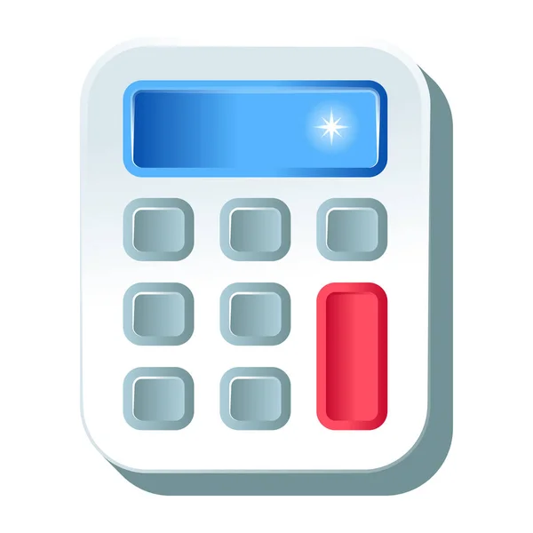 Icono Calculadora Ilustración Vectorial — Vector de stock