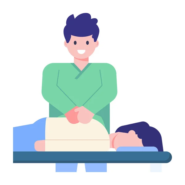 Man Massage Vector Illustration Design — Stock Vector