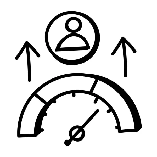 Zeitmanagement Symbolvektor Umriss Stoppuhr Zeichen Isolierte Kontursymboldarstellung — Stockvektor