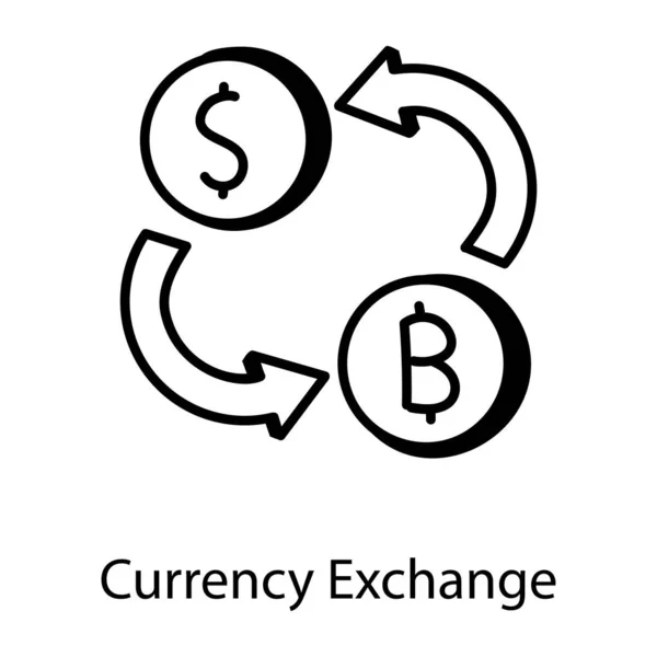Dollar Wechselkursvektorsymbol — Stockvektor