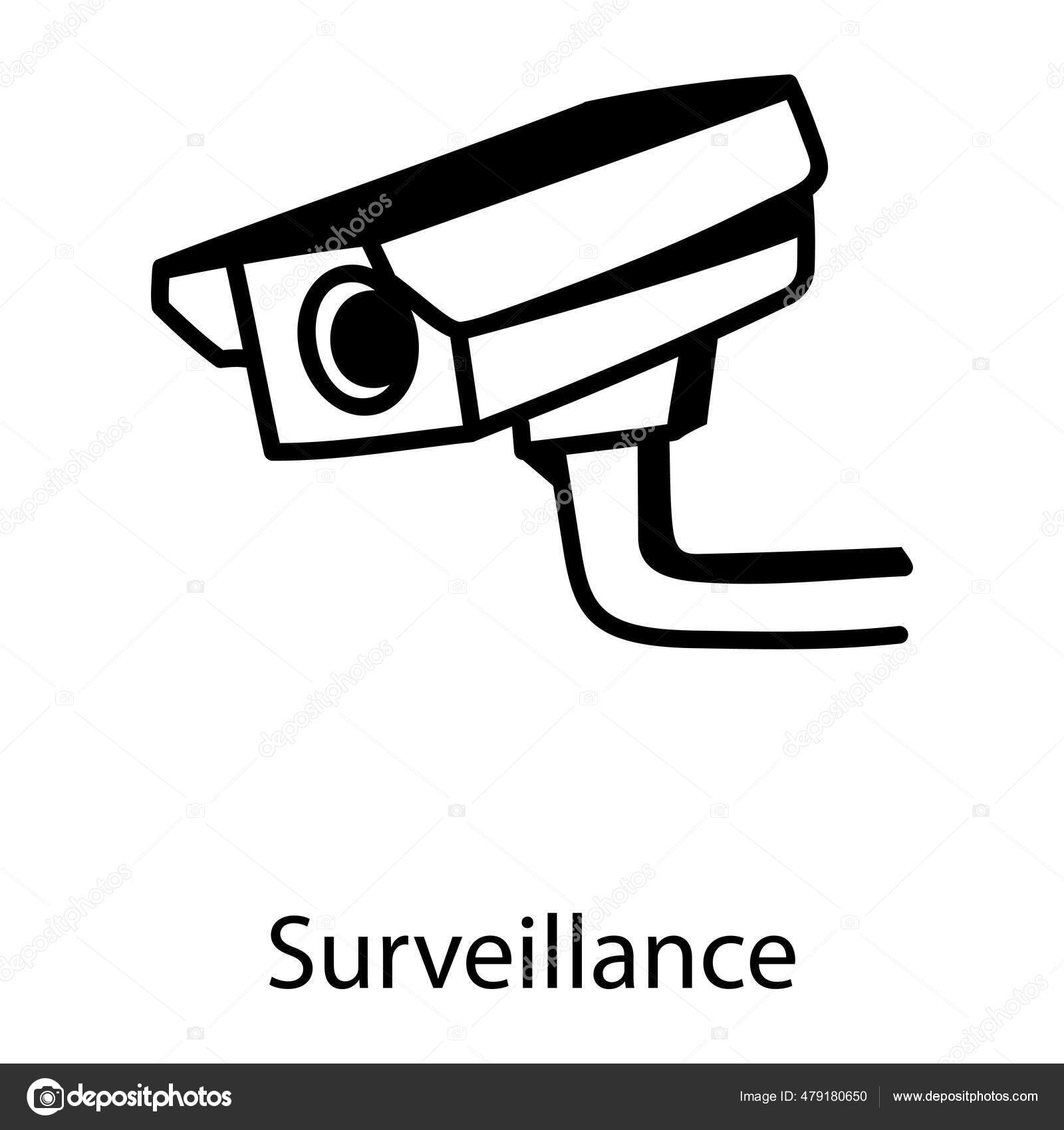 Cctvカメラのアイコン ウェブのための監視ビデオベクトルのアイコンの簡単なイラスト ストックベクター C Smashingstocks