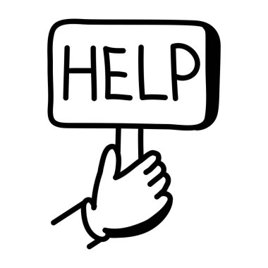 El, işaret parmağıyla tutuyordu.