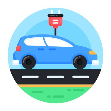 Araba şarj istasyonu. Basit tasarım