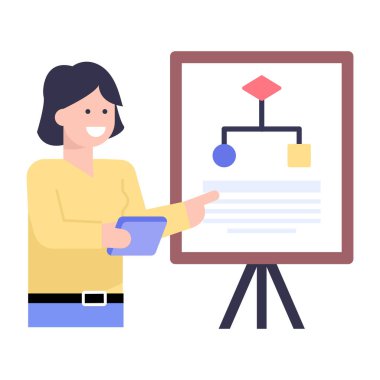 iş kadını web simgesi vektör illüstrasyonu 