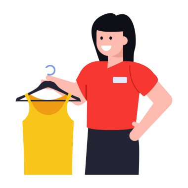 giysi mağaza web simgesi vektör illüstrasyonu 