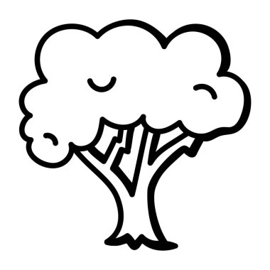 Ağaç. Web simgesi basit tasarım