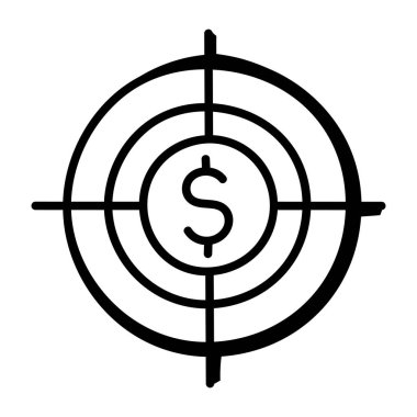 hedef simge vektör illüstrasyonu
