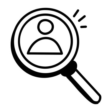 Arama simgesi vektör illüstrasyonu