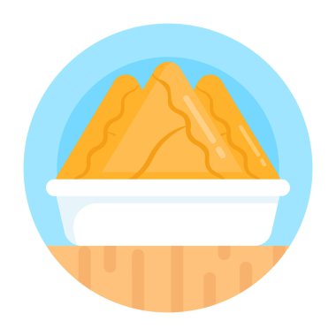 Gıda simgesinin vektör illüstrasyonu