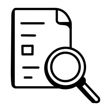 Arama simgesi vektör illüstrasyonu