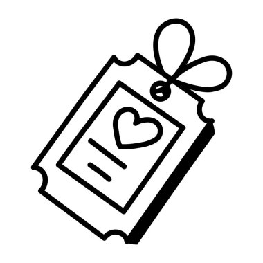 Kalp vektör illüstrasyon dizaynlı aşk mesajı