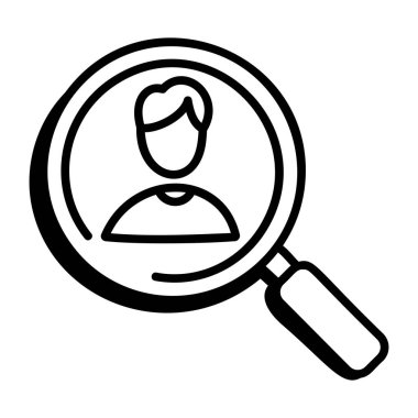 Arama simgesi vektör illüstrasyonu