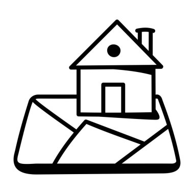 ev simgesi vektör illüstrasyonu