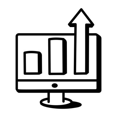 grafik ikonu vektör illüstrasyonu