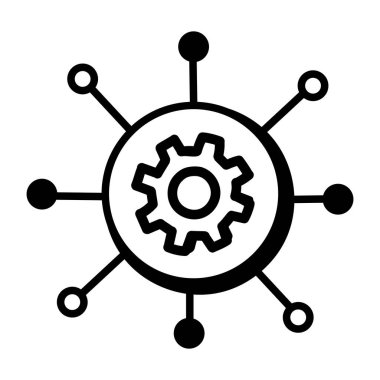 şebeke. Web simgesi basit illüstrasyon