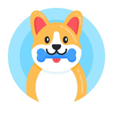 Şirin köpek. vektör illüstrasyonu