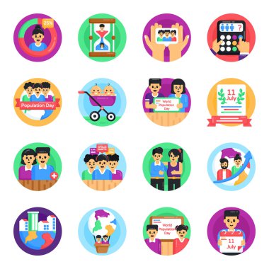 Modern b 'nin vektör illüstrasyonu simge kümesi