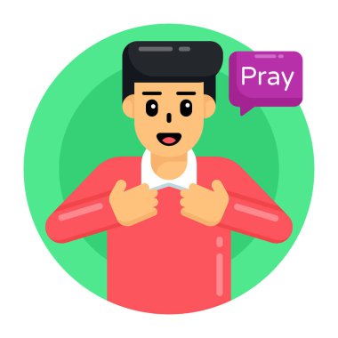 Akıllı telefon ve görüntülü sohbet vektörü illüstrasyonu olan adam