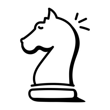 Satranç. Web simgesi basit illüstrasyon