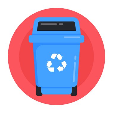 Çöp kutusunun vektör illüstrasyonu