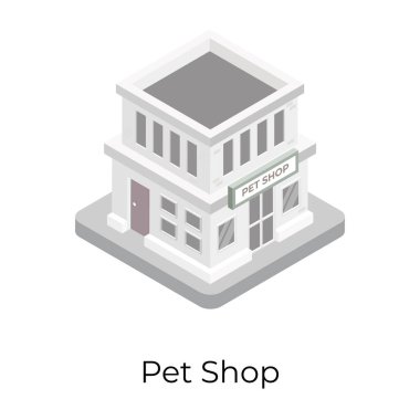 Bina. Web simgesi basit illüstrasyon