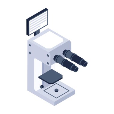 izometrik 3d yazıcı, vektör illüstrasyonu